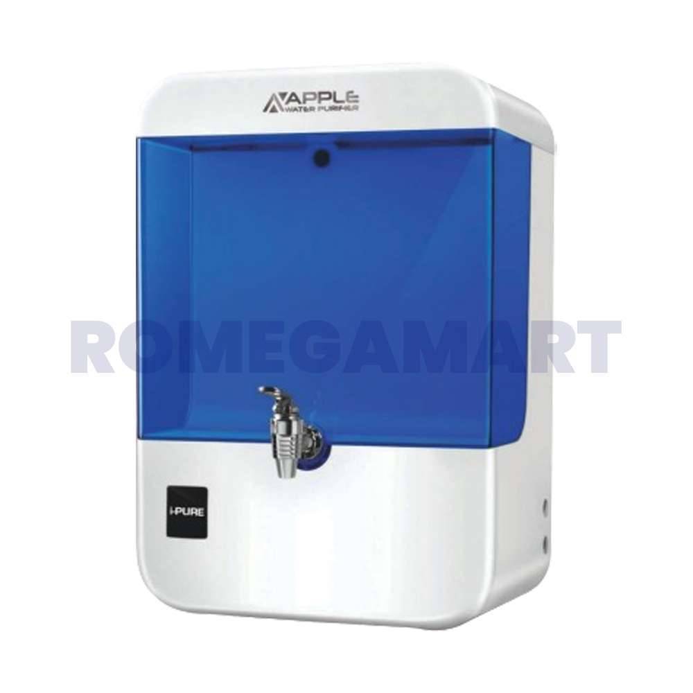 Apple I Pure RO+UV+UF+ALKLINE+TDS 10 Liter Storage Capacity Blue Color Water Purifier - GTB JI WATER SOLUTIONS