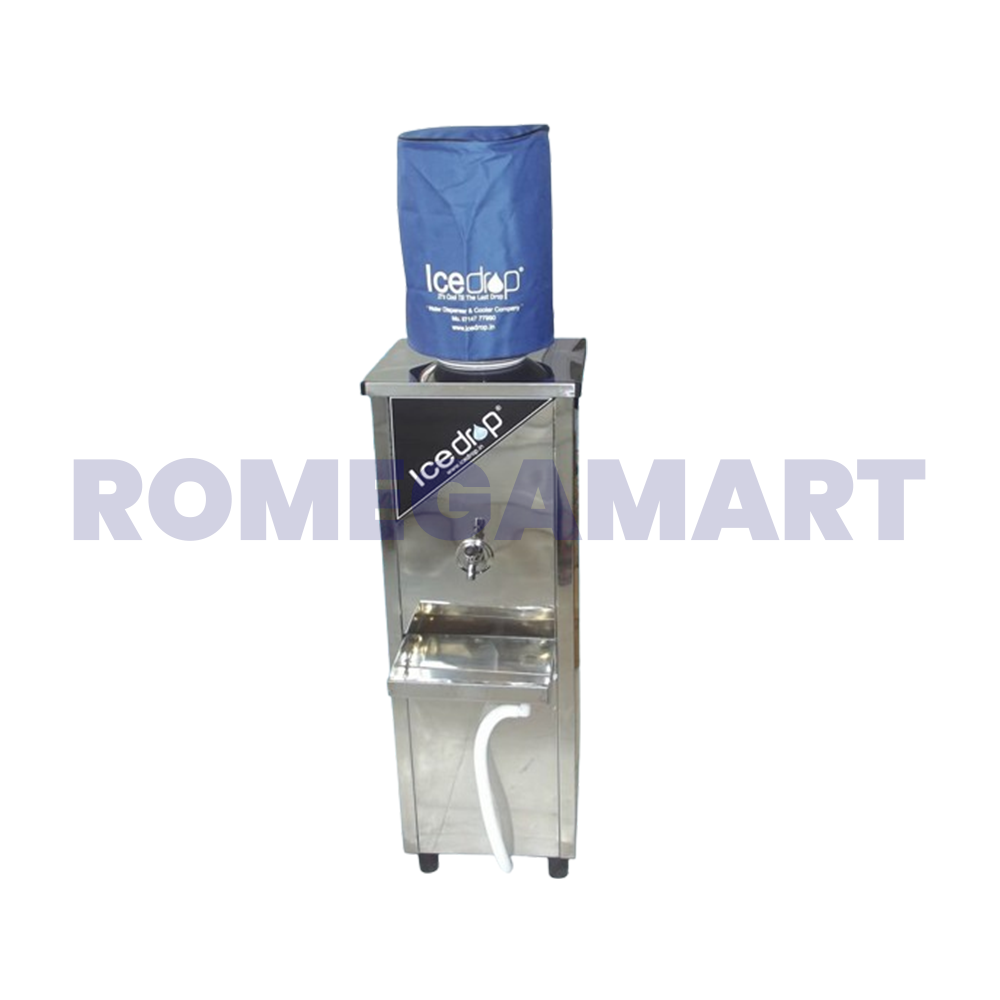 IceDrop ID 2025 FS Stainless Steel Water Cooler Bubble Top 20 Liter Storage Capacity Silver Color - KRISHNA ENTERPRISE