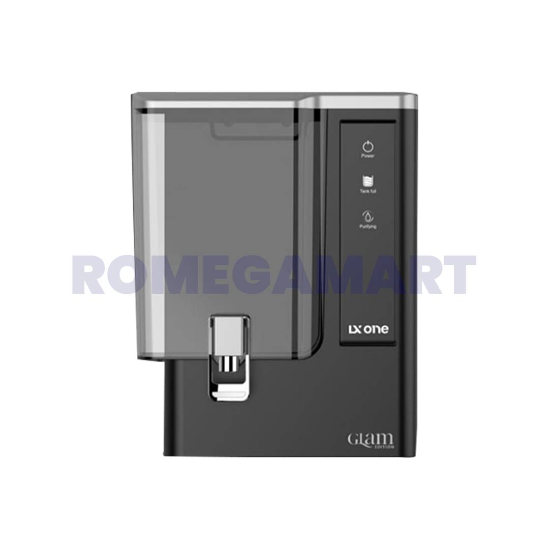Lx One Glam Black Metallic Color 12 Liter Storage Water Purifier ABS Plastic Material For Domestic Use - Pawan Electronics