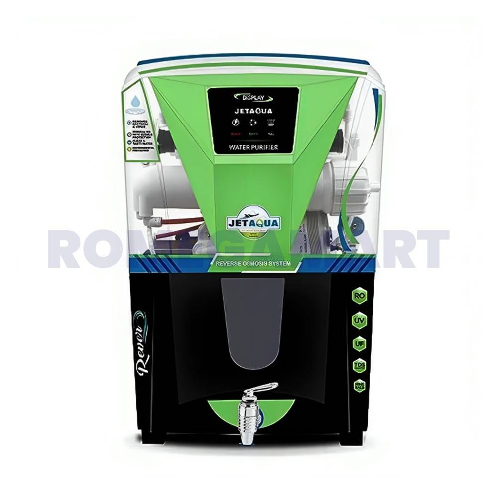 Jet Aqua Rever Black Transparent With Blue Sticker 10 Liter Water Purifier With LED Indicators - NK WATER TECHNOLOGY