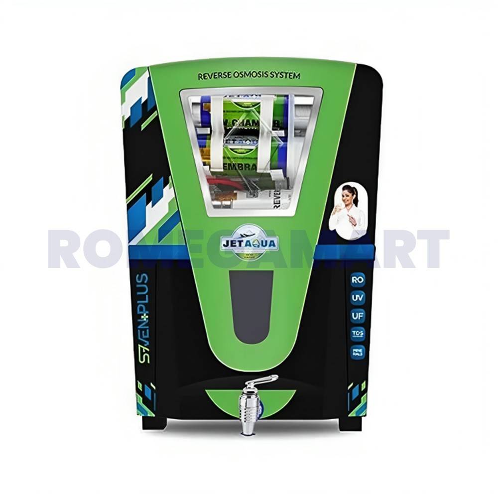 Jet Aqua Seven Plus Black Alkakine 10 Liter Storage ABS Plastic Material - NK WATER SOLUTION