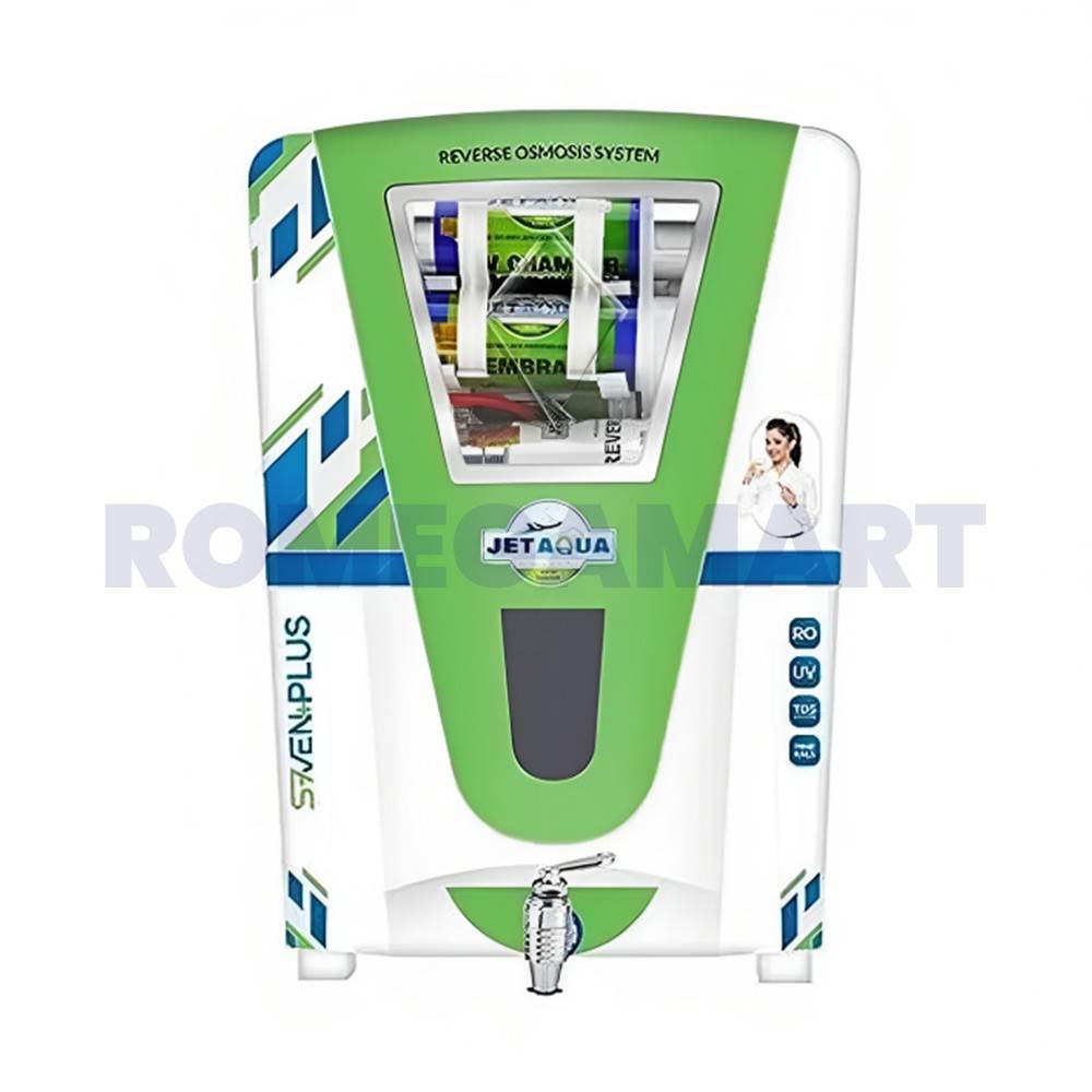 Jet Aqua Seven Plus 10 Liter Storage White With Blue Sticker Water Purifier 5 Stages Purification - NK WATER SOLUTION