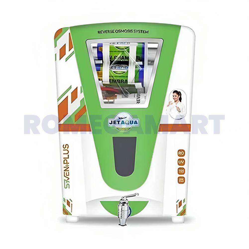 Jet Aqua Seven Plus White With Orange Sticker 10 Liter Storage Water Purifer 5 Satges Purification - NK WATER SOLUTION