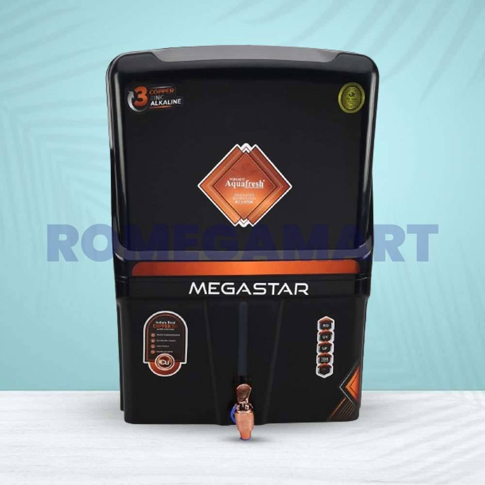 Kaveri Megastar Black  Table Top 12 Liter Storage Water Purifier RO+UV+UF+TDS+CU - EARTH RO SYSTEM