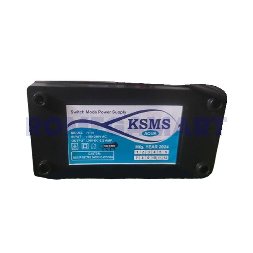 KSMS Aqua 24V 2.5Amp SMPS Black Color For Domestic Use - KHATUSHYAMJI MULTI SERVICES