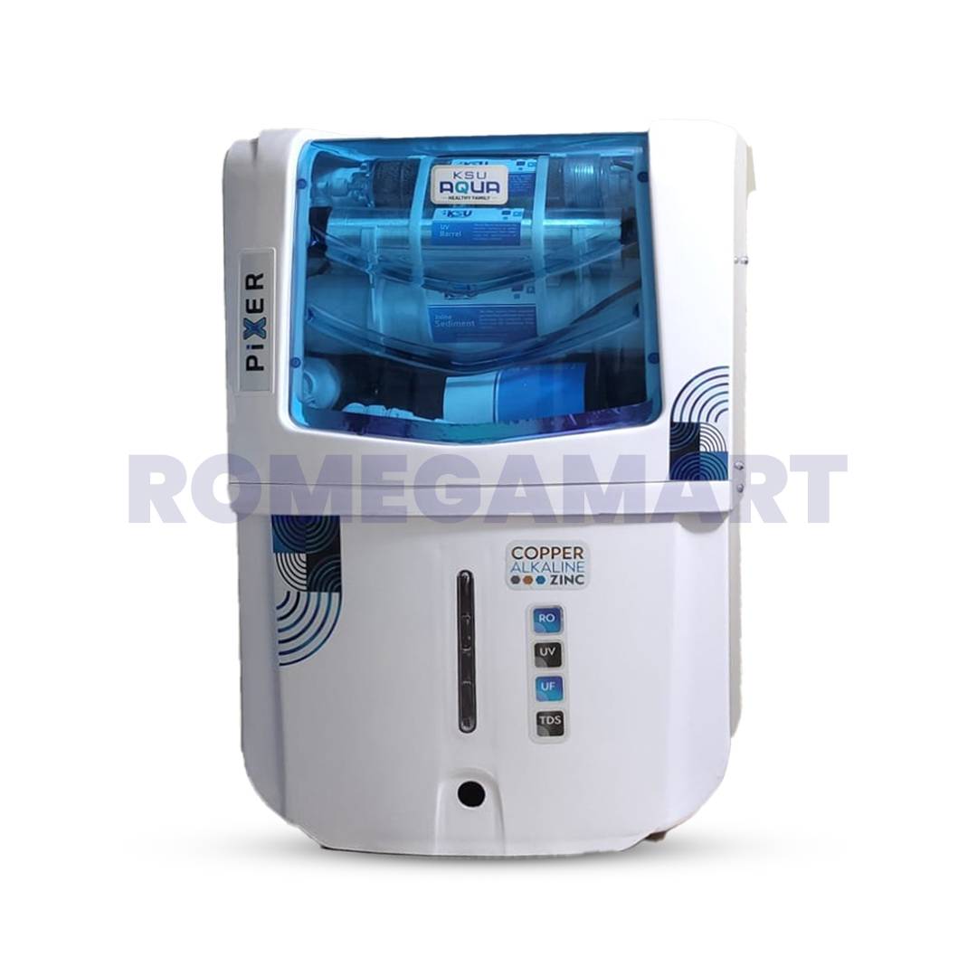 KSU Pixer White Transparent 12 Liter Storage Water Purifier For Domestic Use - A.R Enterprises