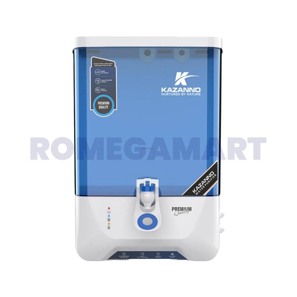 Kazanno Alkaline 11 Liter Storage Water Purifier Aqua Blue With ABS Plastic Material - Globexi Private Limited
