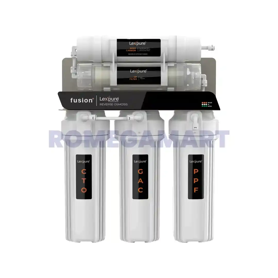 Lexpure Fusion+ Non Electric Water Purifier 5 Stage Filtration White Color Suitable For Domestic Use - Basotra Electronics