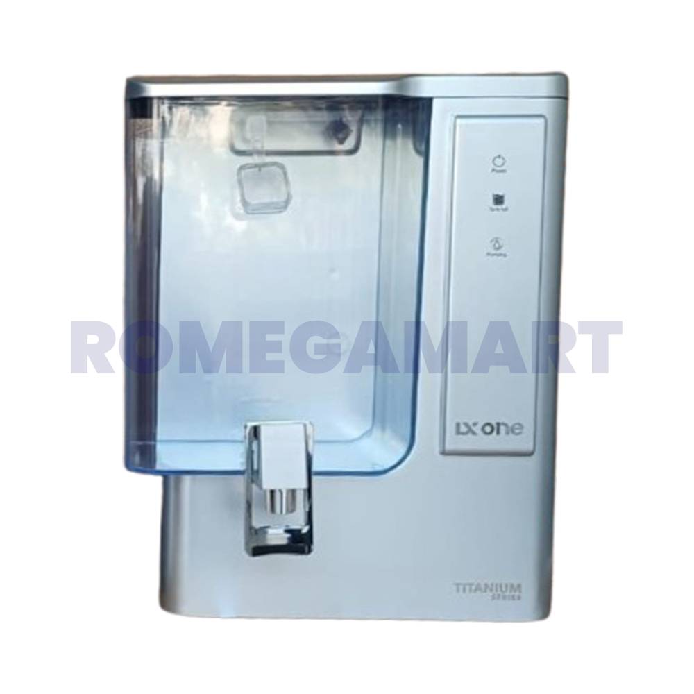 Lx One Titanium Series Silver White Color 13 Liter Storage Water Purifier For Domestic Use - Life Guard Water Solution