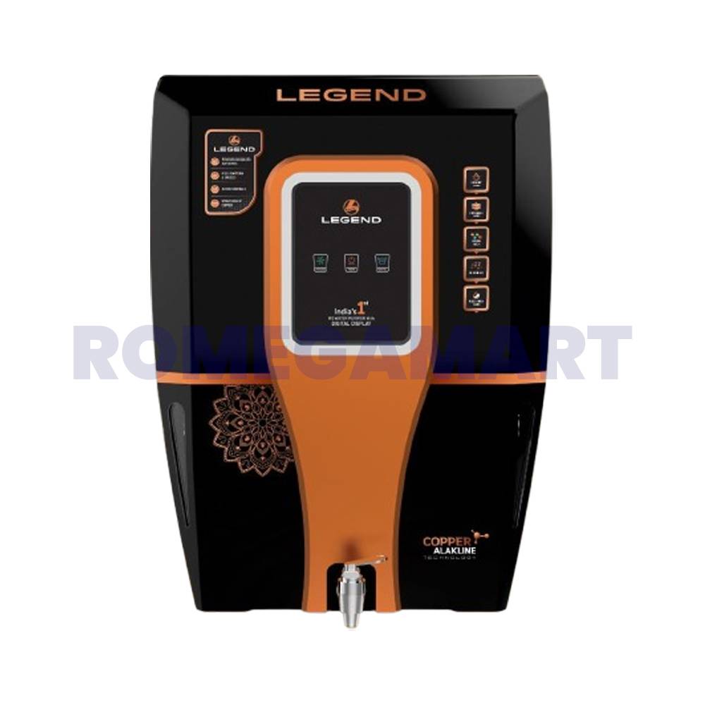 LEGEND 12 Liter Storage Water Purifier Black With Golden For Domestic Use - AQUA PURE & FRESH ENETERPRISES