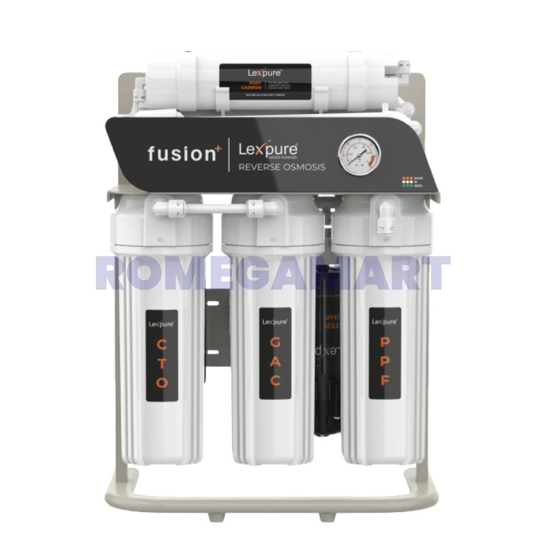 Lexpure Fusion+ 25 LPH Commercial RO With Stainless Steel Body White Color Suitable For Commercial Use - H2O Pure Solutions