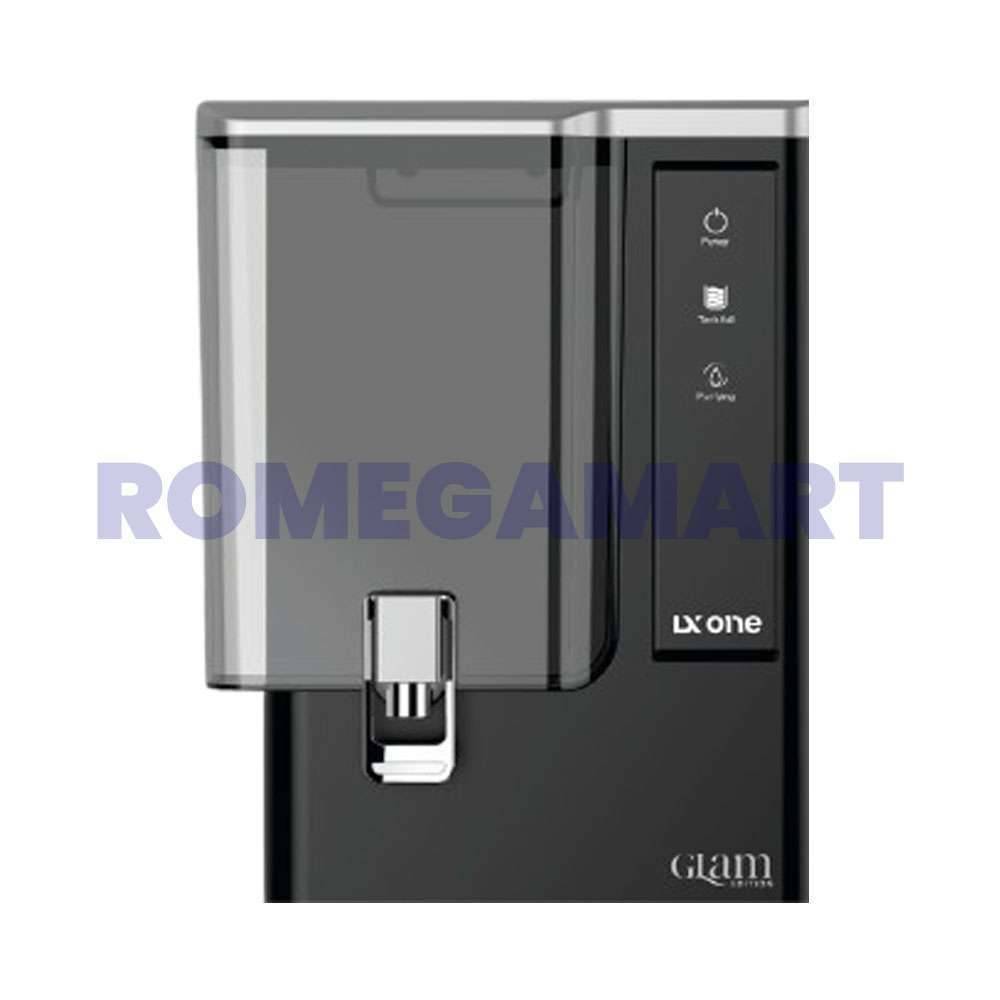 Lx One Glam Charcoal Black Metallic Color RO+UV+TDS+UF 12 Liter Storage Water Purifier ABS Plastic Material - JAZZ PURE WATER SOLUTIONS