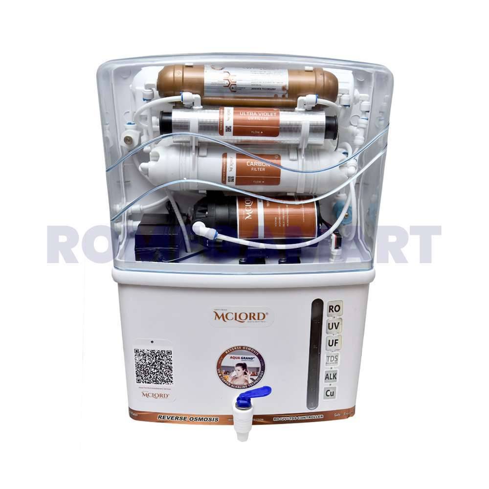 12 liter Storage Mclord AG+ CU with RO+UV+UF+TDS+ALK+CU Water Purifier For Domestic Use - MCLORD