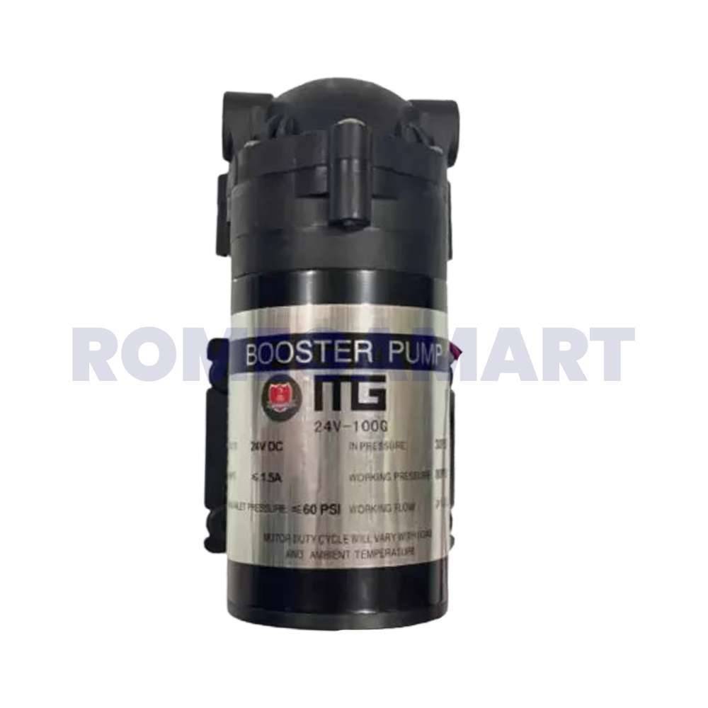 MG 100 GPD Booster Pump Black Color Suitable For Domestic RO - GTB JI WATER SOLUTION