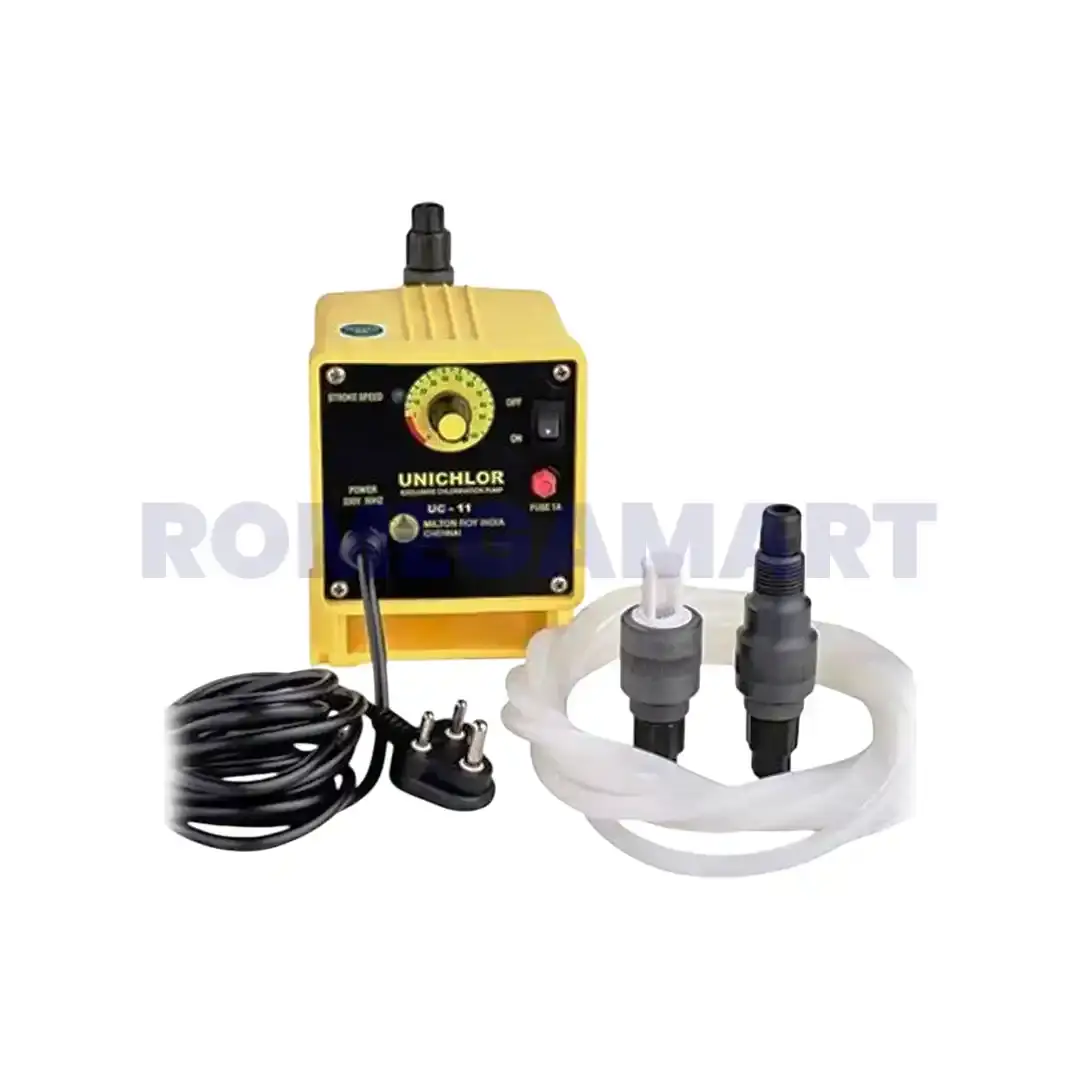 Milton Roy UC-11 6 LPH Dosing Pump Yellow Color Plastic Material For Industrial Use - Enviro Tech System & Engineers