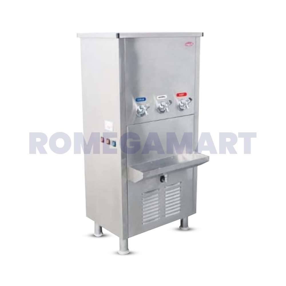 HSB Stainless Steel Hot Normal And Cold Water Cooler 20-40 Liter Capacity Silver Color - PITALIYA WATERTECH INDUSTRIES