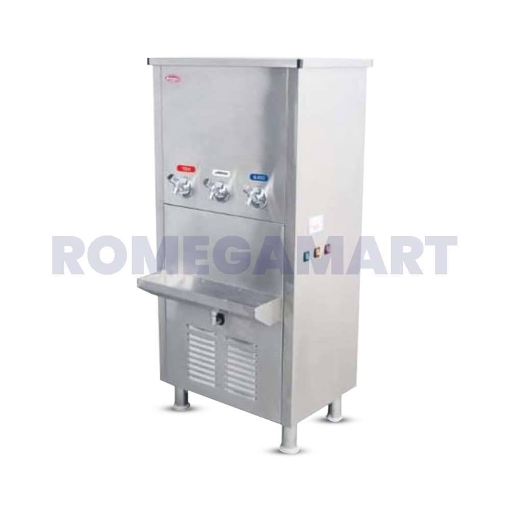 HSB Stainless Steel Hot Normal And Cold Water Cooler 20-40 Liter Capacity Silver Color - PITALIYA WATERTECH INDUSTRIES