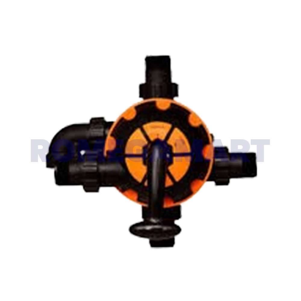Pitaliya 25 NB Multiport Valve Black With Orange Color For Industrial Use - PITALIYA WATERTECH INDUSTRIES 