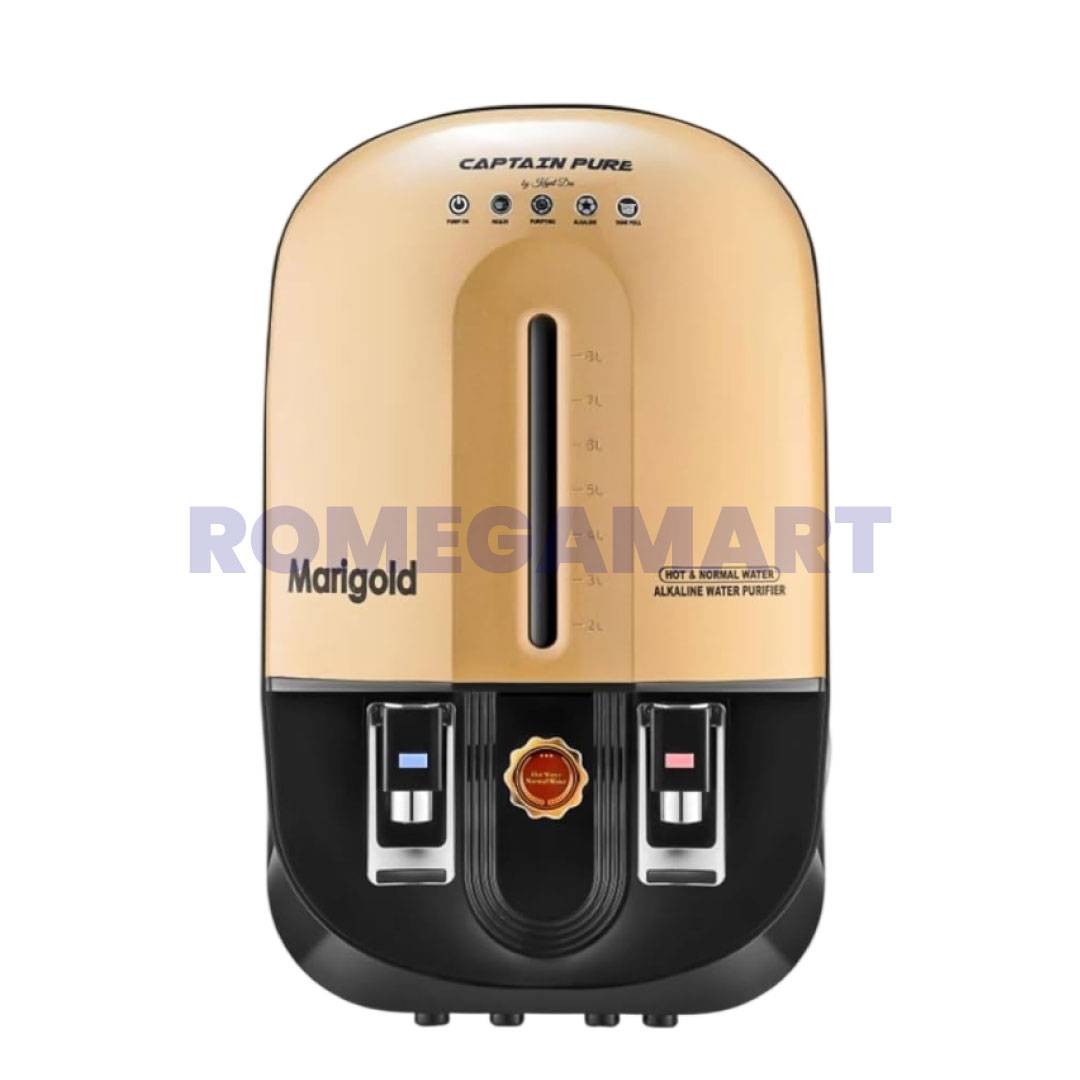 Captain Pure Marigold 9 Liter Storage Hot And Normal Water Purifier For Domestic Use - Mindcool Aqua