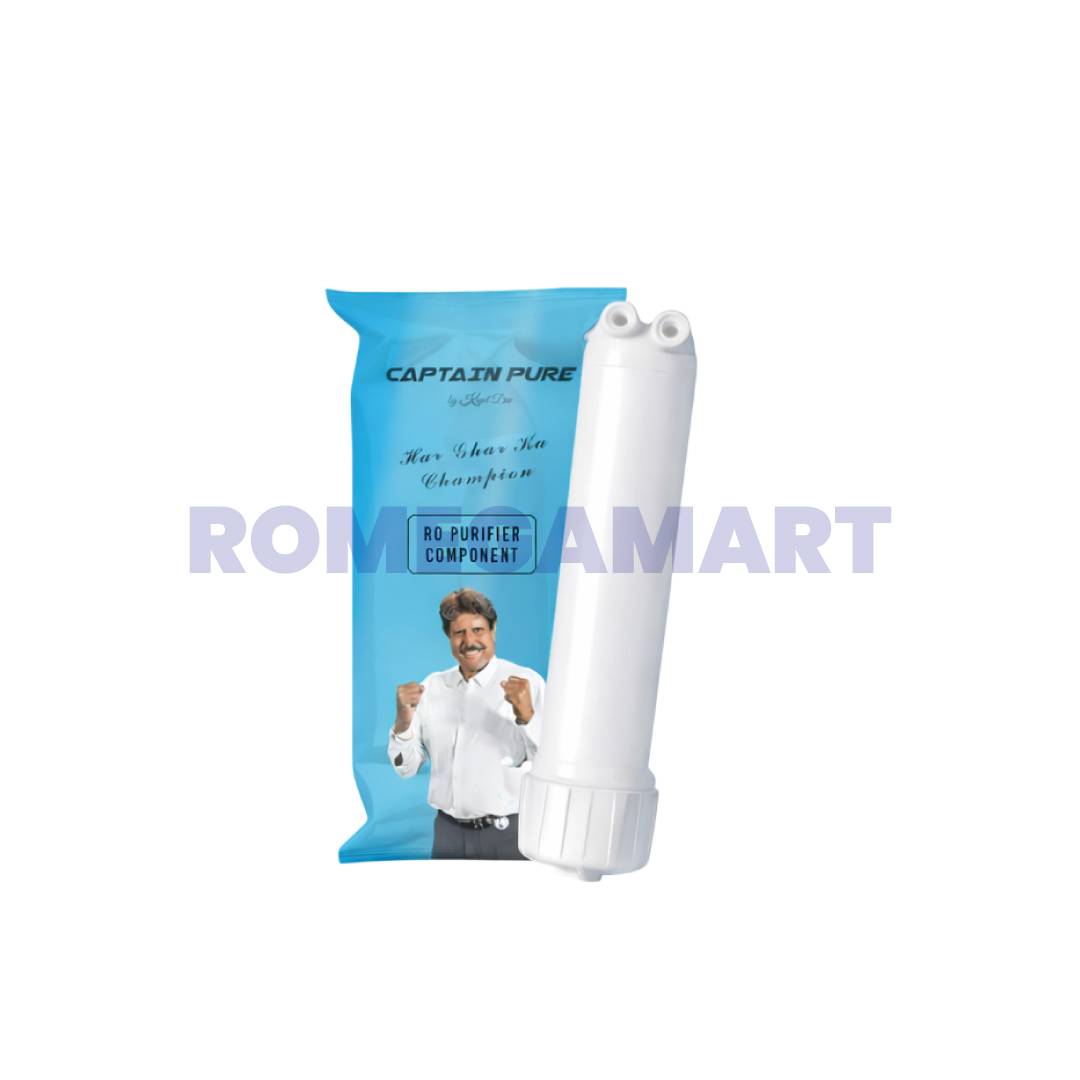 Captain Pure White RO Membrane Housing Plastic Material For Water Purifier Use - Mindcool Aqua