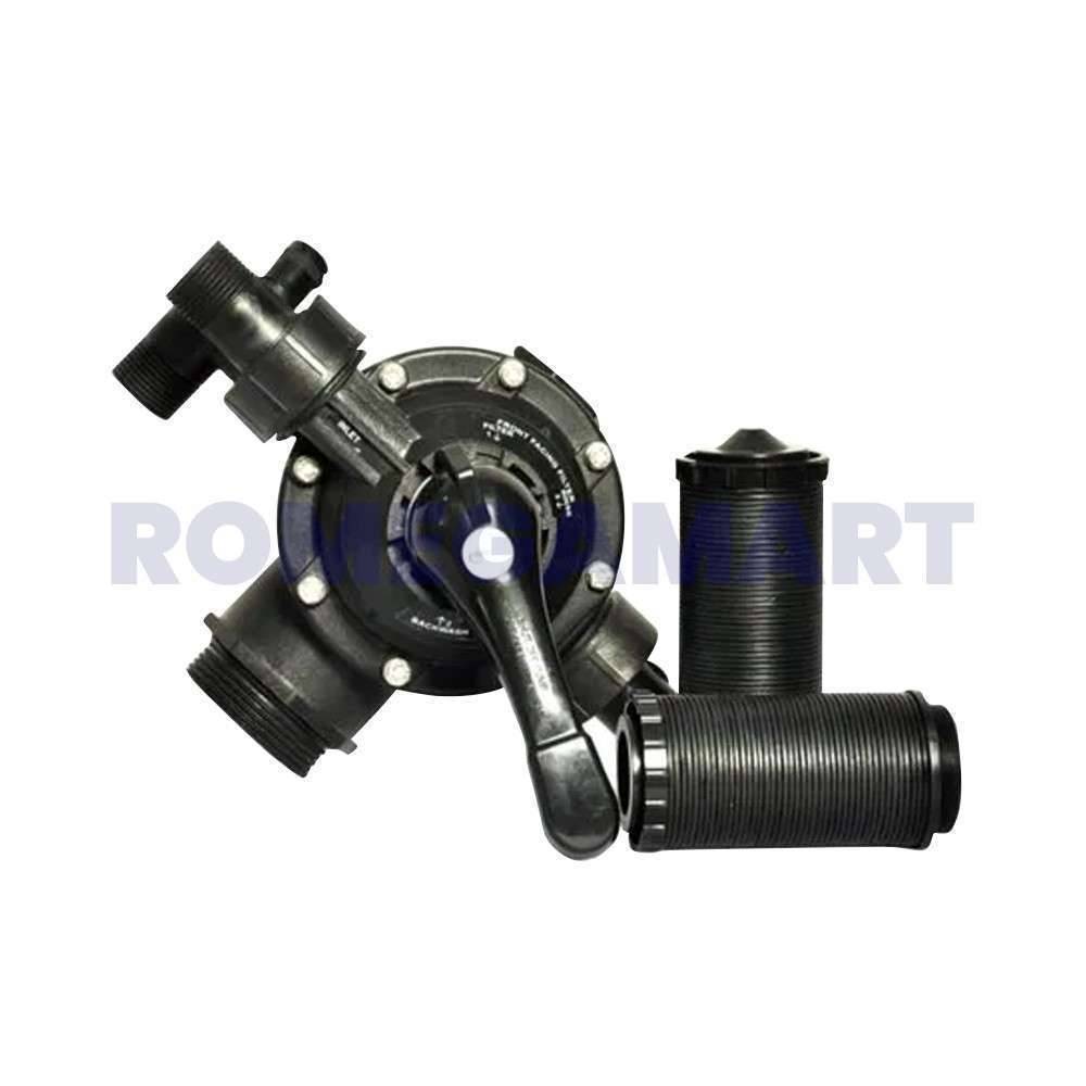 20 NB Top Mount Water Treatment Plant Multiport Valve Filter Black Color - MS ENTERPRISESITWIRTXSOU