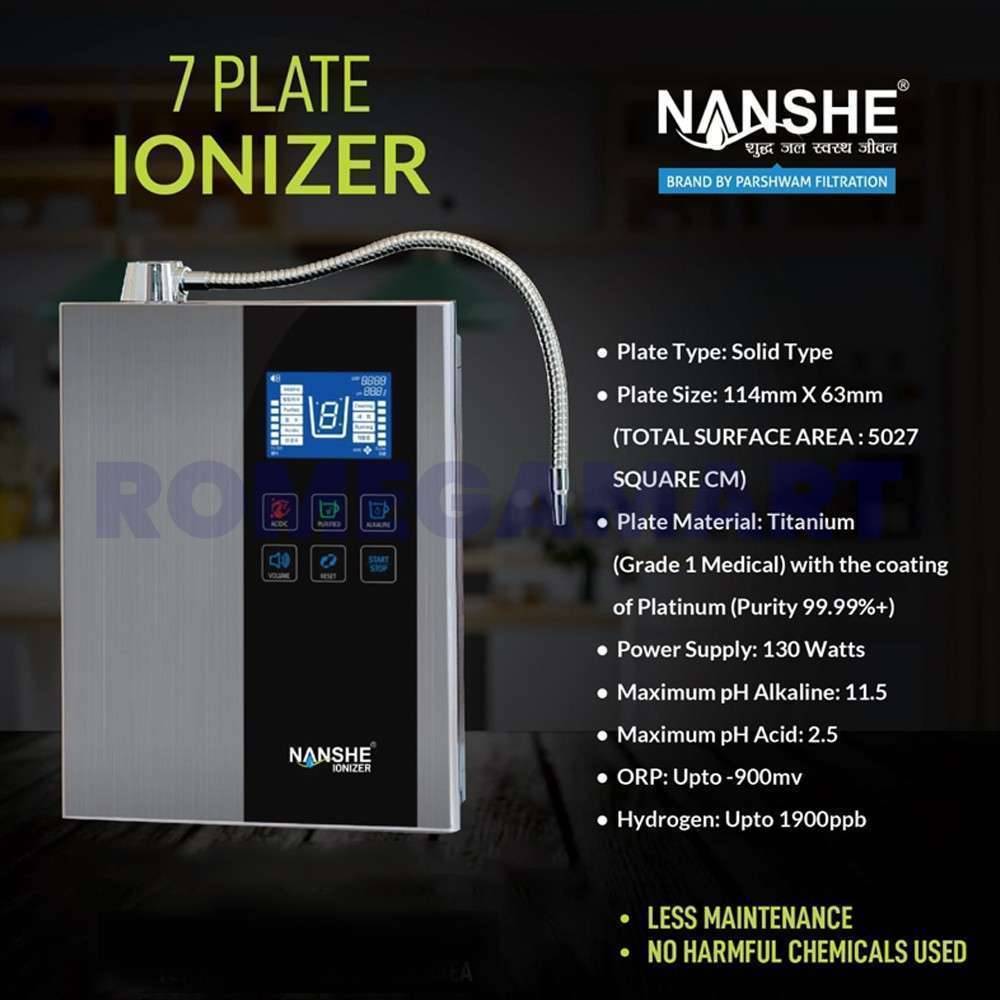 NANSHE 7 Plate Ionizer Grey Color Use For Domestic - PARSHWAM FILTRATIONPXYREVPHYX