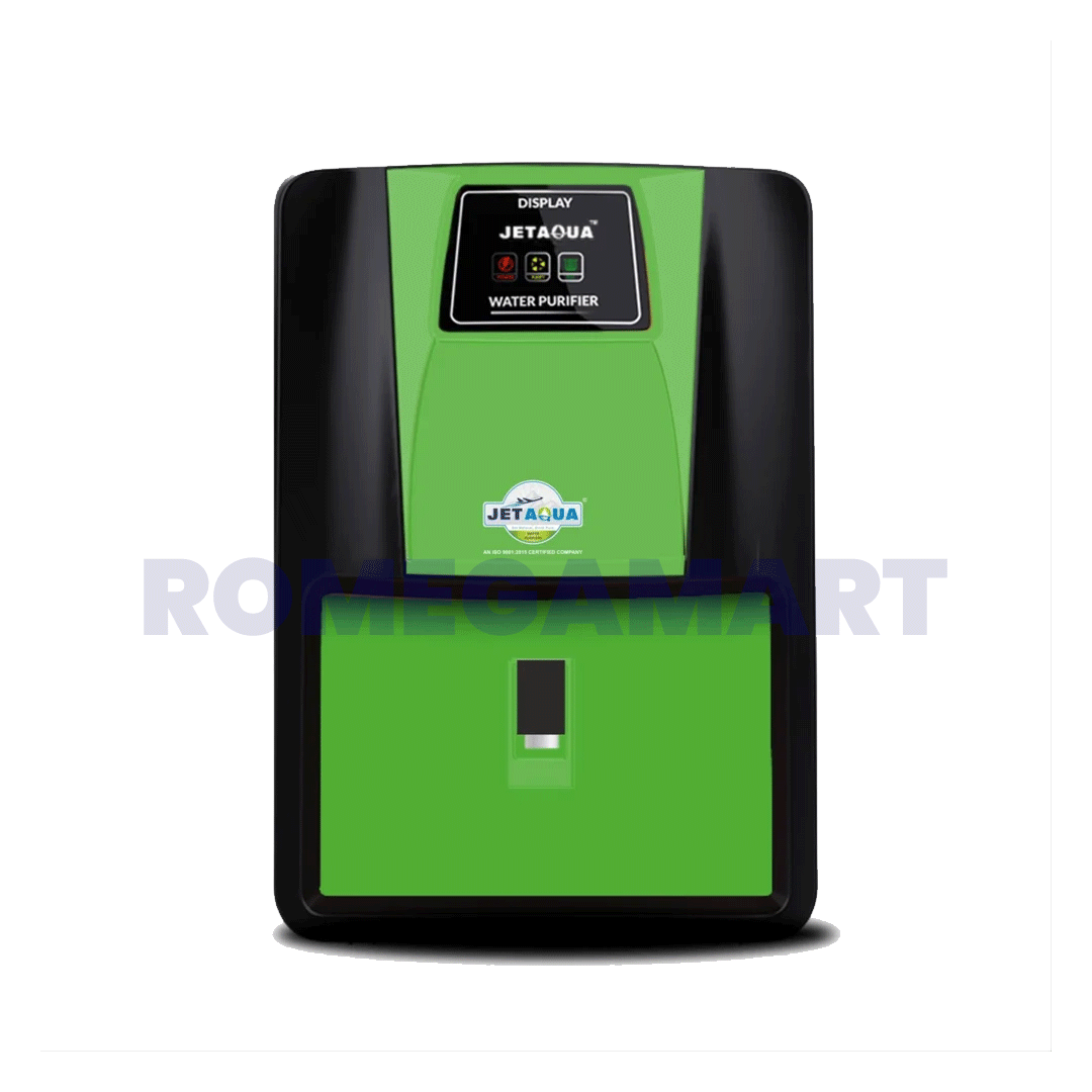 Jet Aqua Omega Green Black 10 Liter Storage Water Purifier With LED Indicators - NK WATER TECHNOLOGY