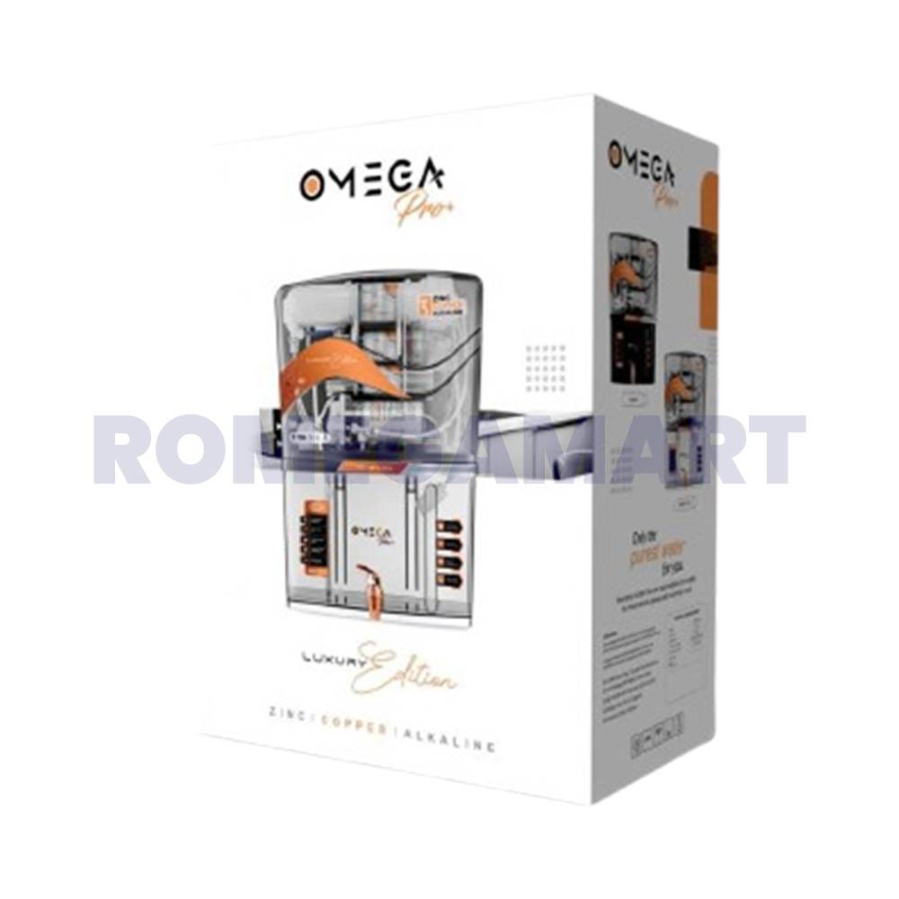 Omega Pro+ Black TPT Water Purifier 12 Liter Capacity ABS Plastic For Domestic Use - AQUA PURE & FRESH ENETERPRISES 