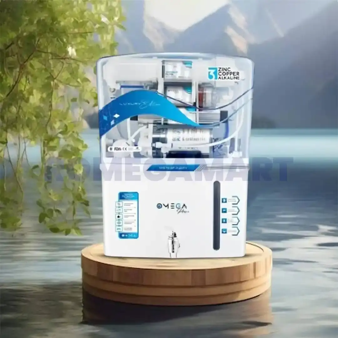 Omega Pro+ White Transparent Cabinet 12 Liter Storage ABS Plastic For Domestic Use - JAZZ PURE WATER SOLUTION