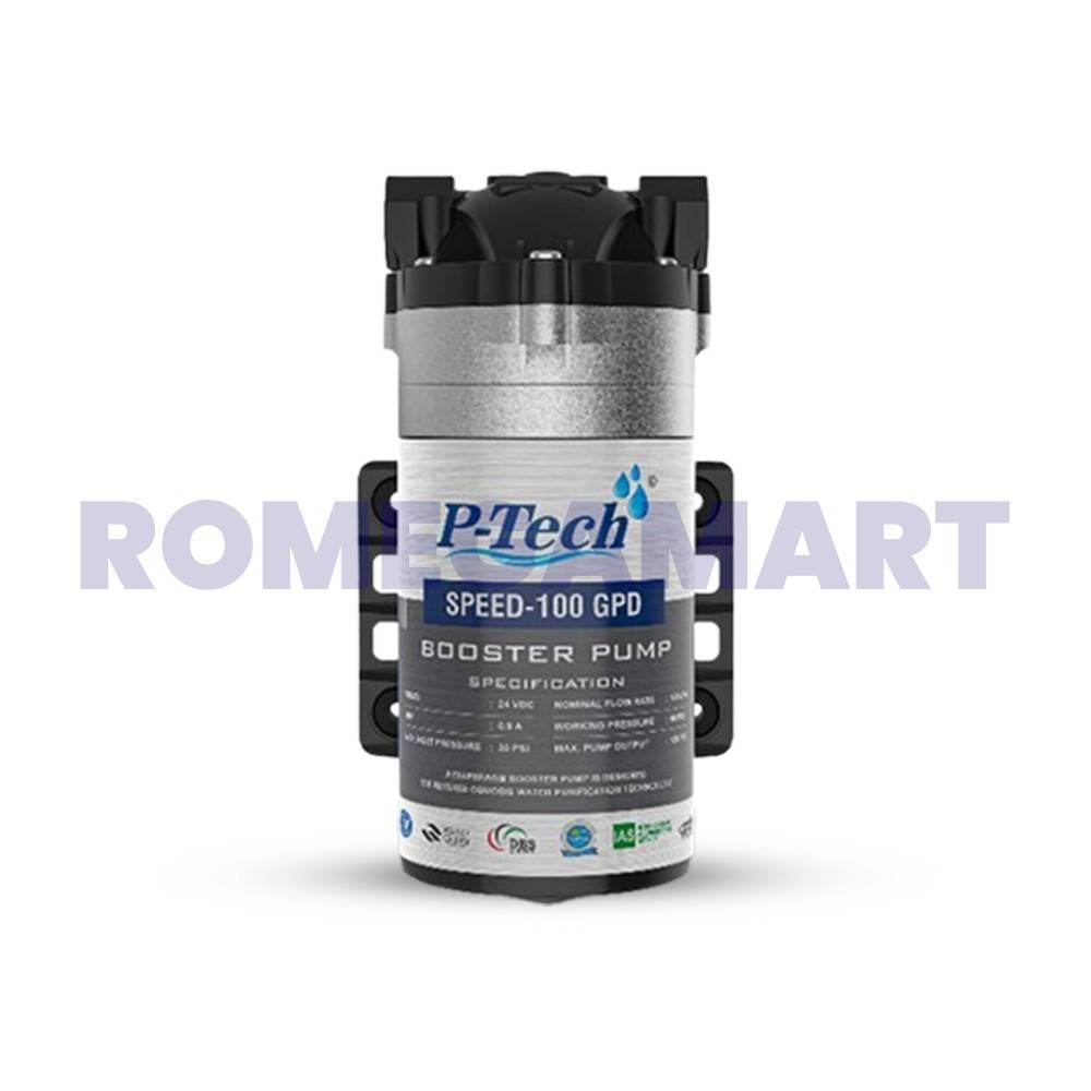 P Tech Speed 100 GPD Booster Pump Suitable For Domestic Water Purifier - P-TECH AQUA India