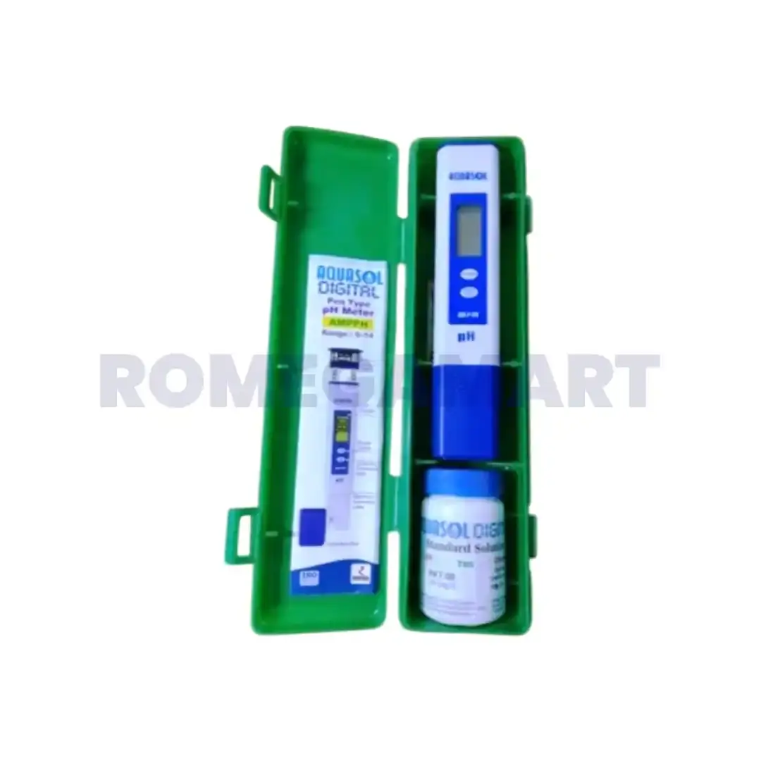 Aquasol Digital PH Meter Handheld Blue Color Plastic Material For Industrial Use - Enviro Tech System & Engineers