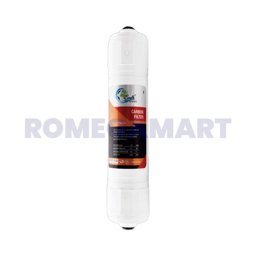 Earth RO System Platinum Carbon Filter White Color For Domestic RO - EARTH RO SYSTEM