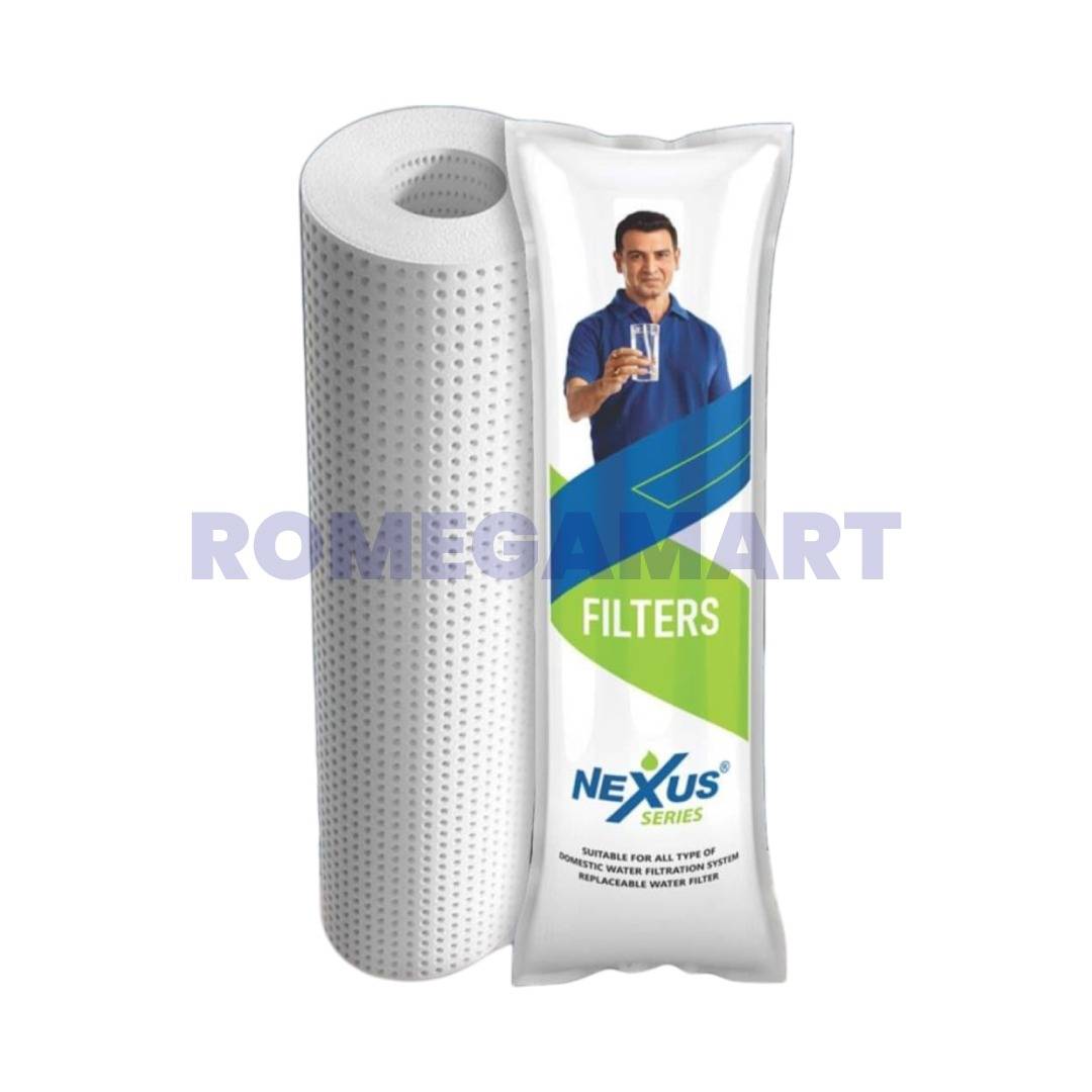Nexus Series 10 Inch PP Spun Filter White Color For Domestic RO - Wave RO Aqua Solution
