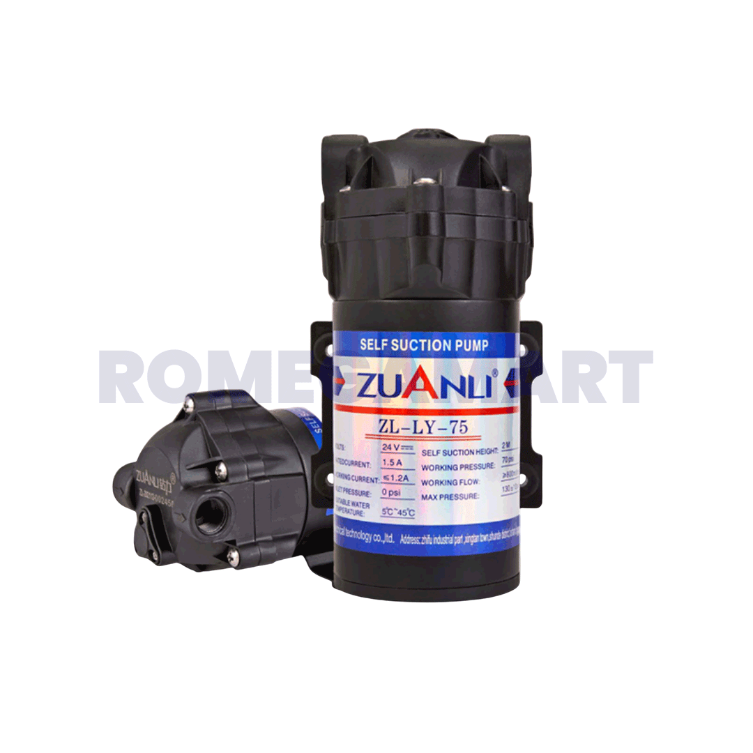 Cloud Zuanli 75 GPD Booster Pump Black Color Suitable For Domestic RO - JAZZ PURE WATER SOLUTION