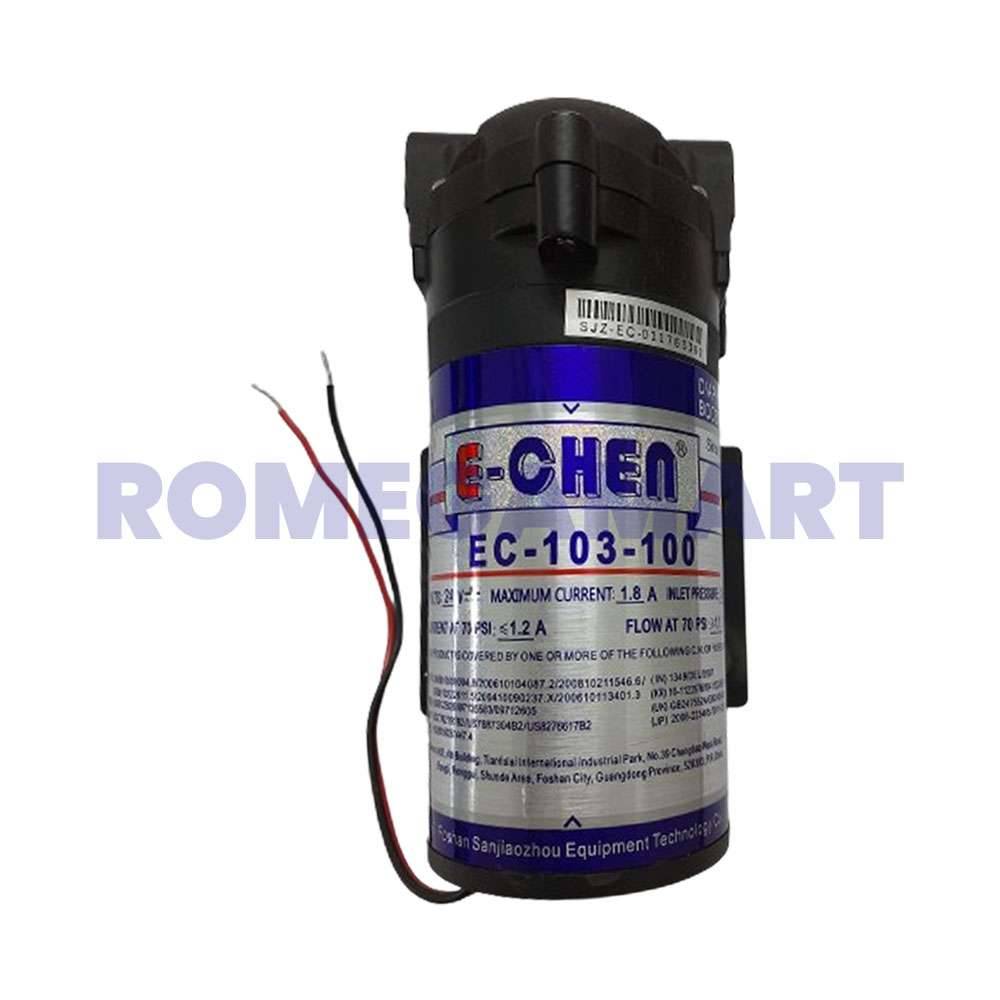 E-Chain 100 GPD Booster Pump Black Color Suitable For Domestic RO - GBT JI WATER SOLUTION