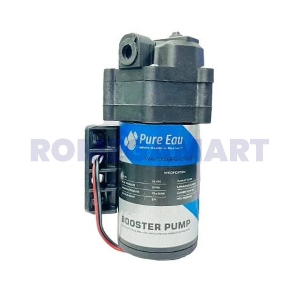 Pure Eau Booster Pump 100 GPD Black Color For Domestic RO - Pure Eau Enterprise