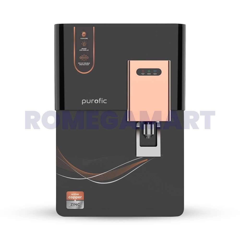 PUROFIC Black With Golden Water Purfier 12 Liter Storage For Domestic Use - JAZZ PURE WATER SOLUTIONS