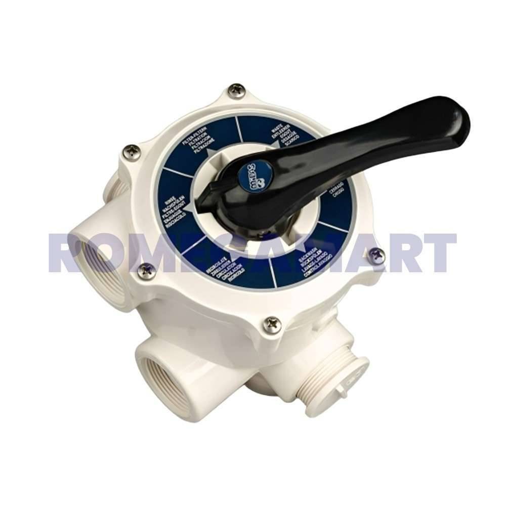 PVC High Pressure Midas Multiport Valve For Industrial Ro Plant Valve Size 1/4 inch White Color - Ayush Aqua System