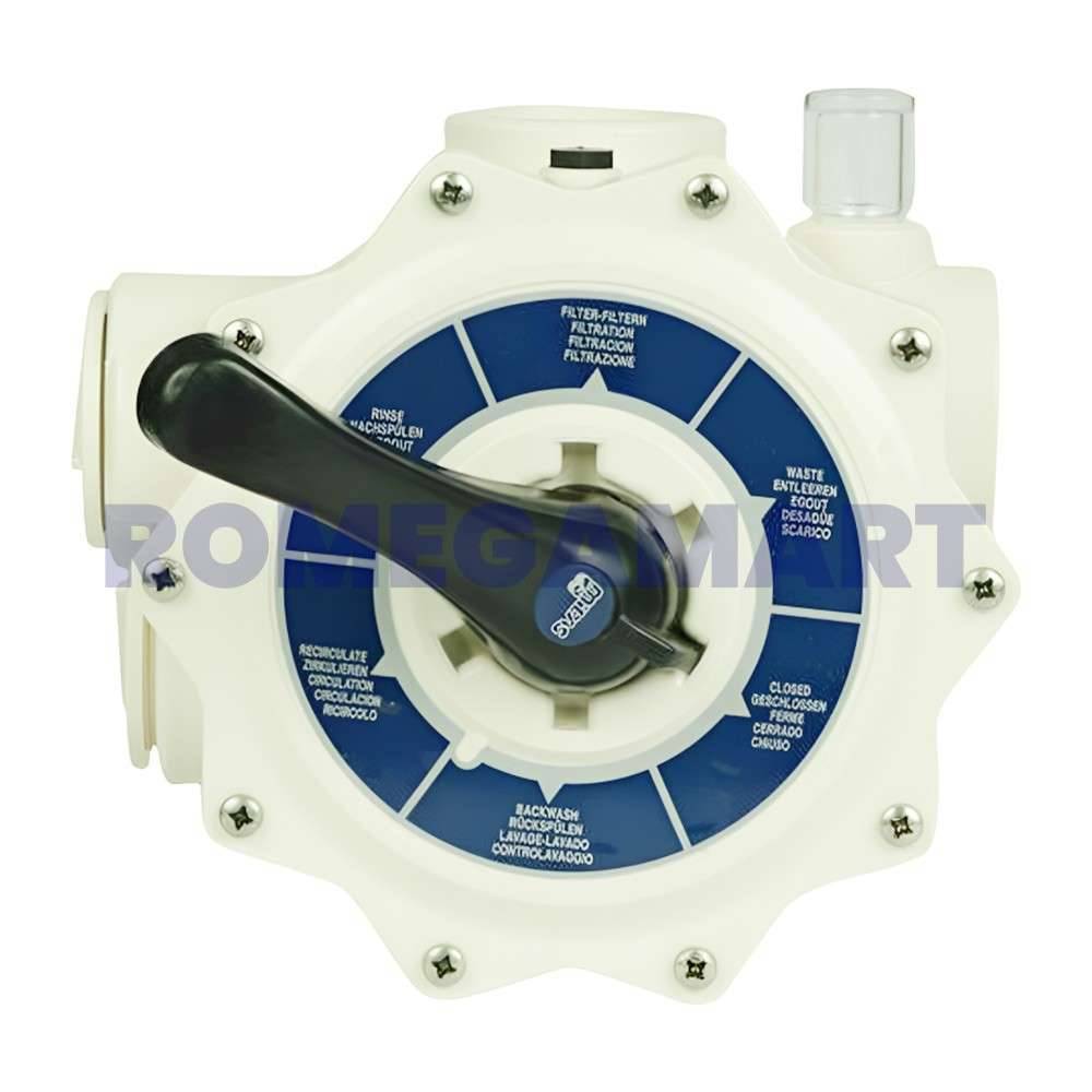 PVC High Pressure Midas Multiport Valve For Industrial Ro Plant Valve Size 1/4 inch White Color - Ayush Aqua System