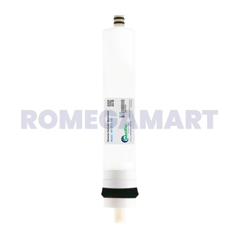 Pacific NF-2012-100 NF40 BLACK RUBBER 100 GPD Membrane White Color Suitable For All Types of Domestic Water Purifier - Pacific Aquatech India Private Limited