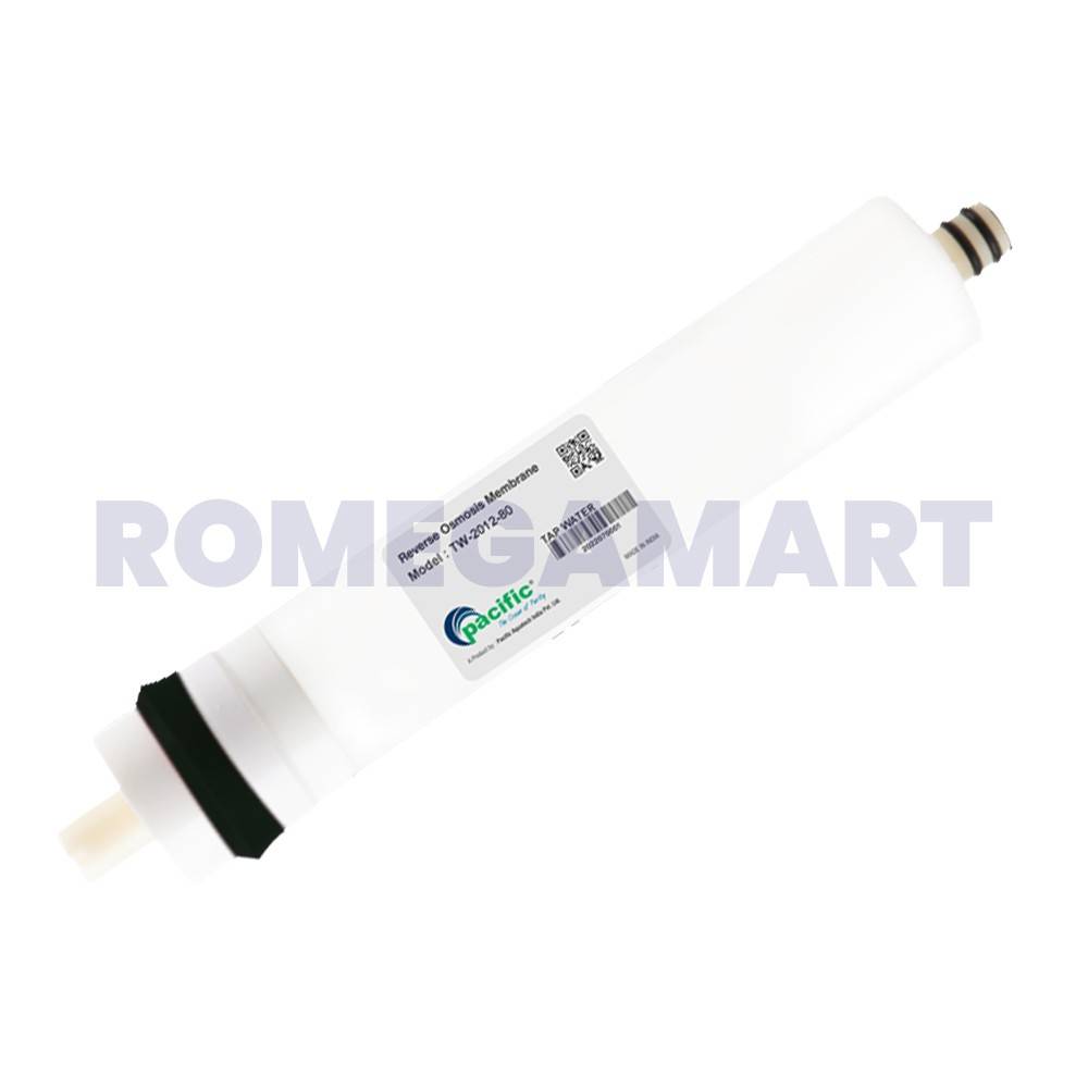 Pacific TW-2012-80 TAP WATER 80 GPD Membrane For Domestic Water Purifier White Color Work Upto 1500-2000 TDS - Pacific Aquatech India Private Limited