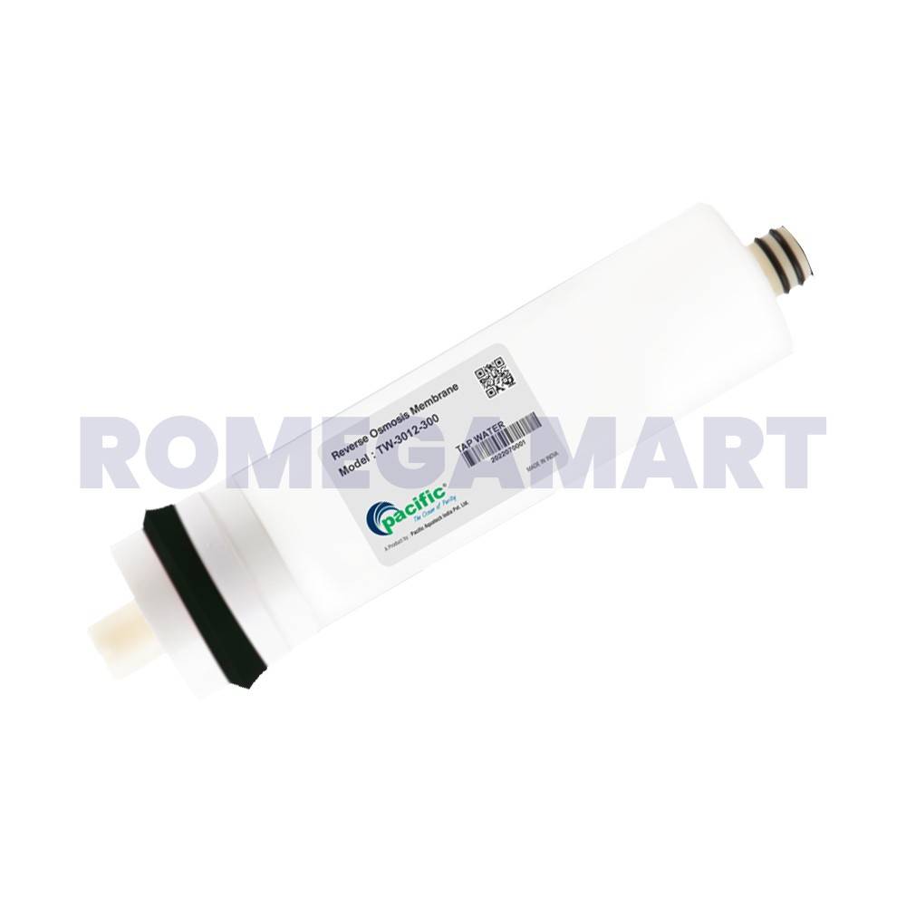 Pacific TW-3012-300 TAP WATER 300 GPD Membrane For Domestic Water Purifier White Color Work Upto 1500-2000 TDS - Pacific Aquatech India Private Limited