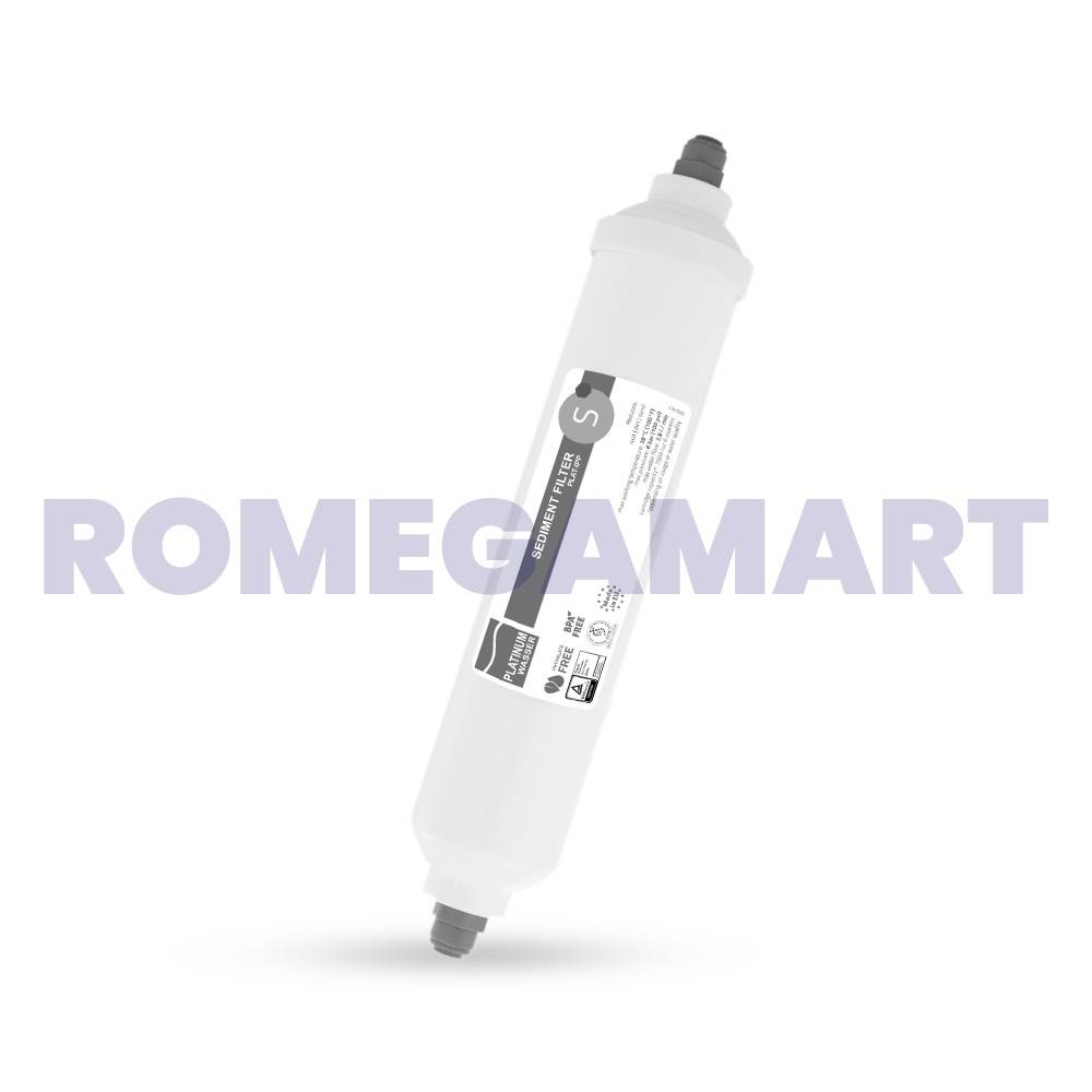 Platinum Wasser Sediment Post Filter 50MM Diameter White Color - VAARIYA BEVERAGES PVT LTD