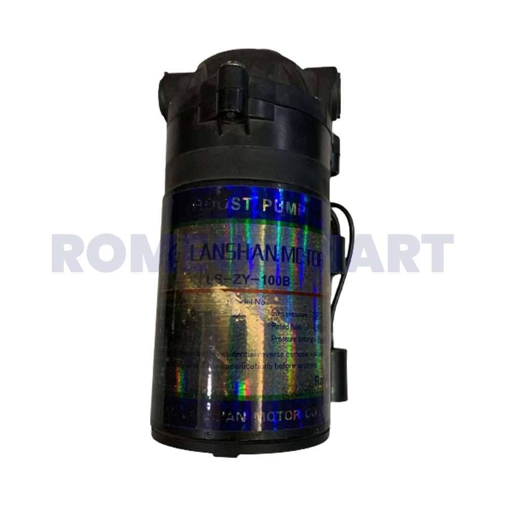 Lanshan 100 GPD Pump Black Color Metal Material For Domestic Use - JAZZ PURE WATER SOLUTIONS
