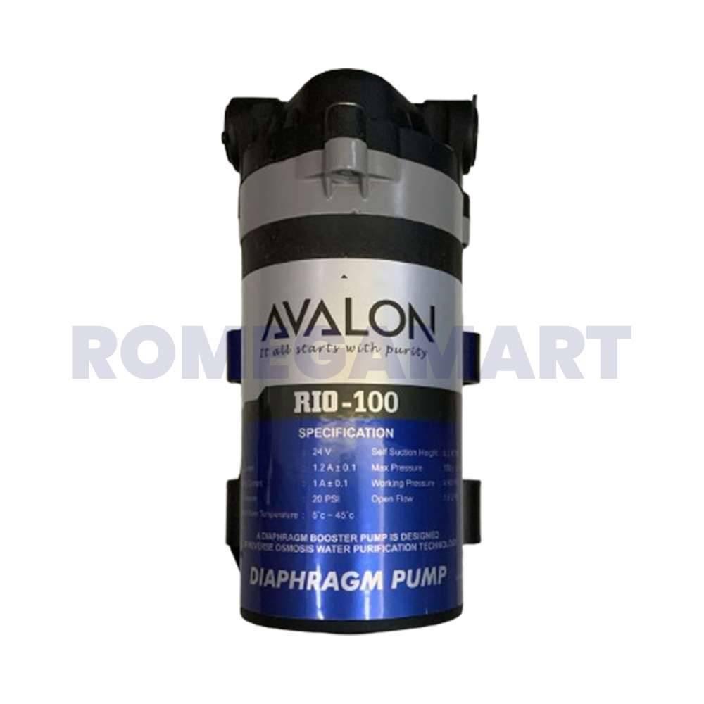 Avalon Rio 100 GPD Black Color Pump Metal Material For Domestic Use - JAZZ PURE WATER SOLUTIONS