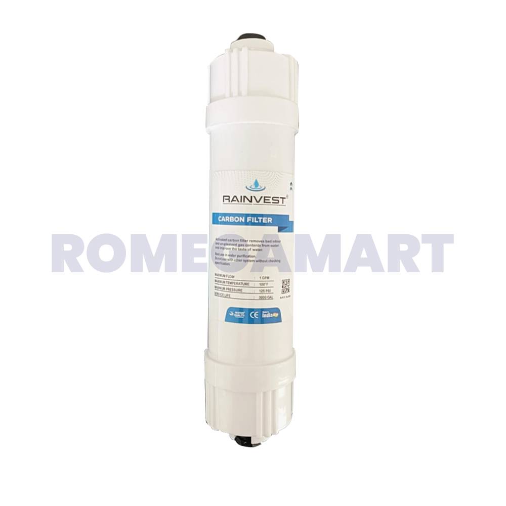 Rainvest Carbon Filter White Color Polypropylene Material Domestic Use - Sahej Multitrade Services