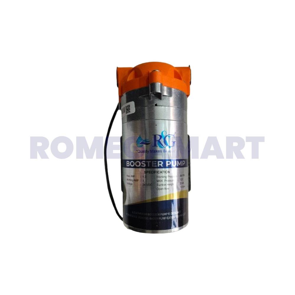 RG Silver 100 GPD Booster Pump Orange Color Suitable For Domestic RO - SUMIT ELECTRONIC
