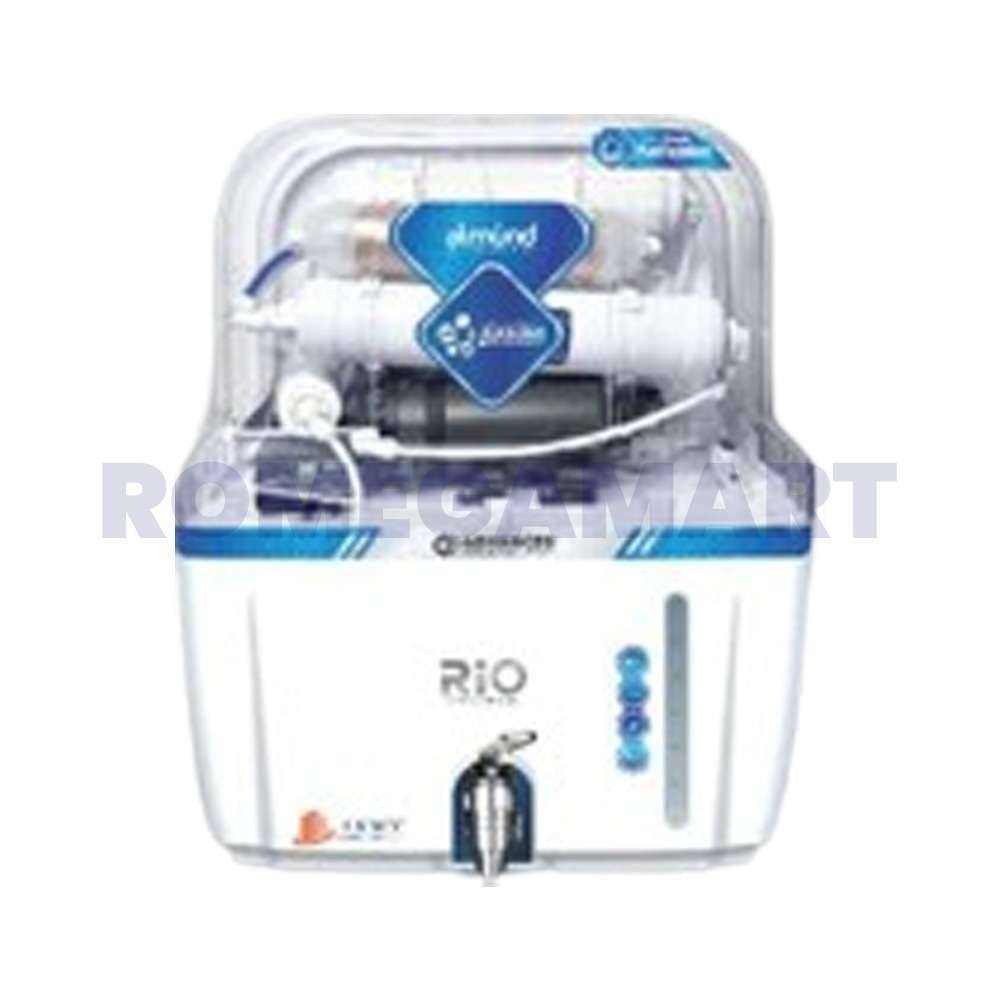 Rio Copper Almond Plush 12 Liter Storage White Transparent Color Domestic RO Water Purifier - GTB JI WATER SOLUTIONS