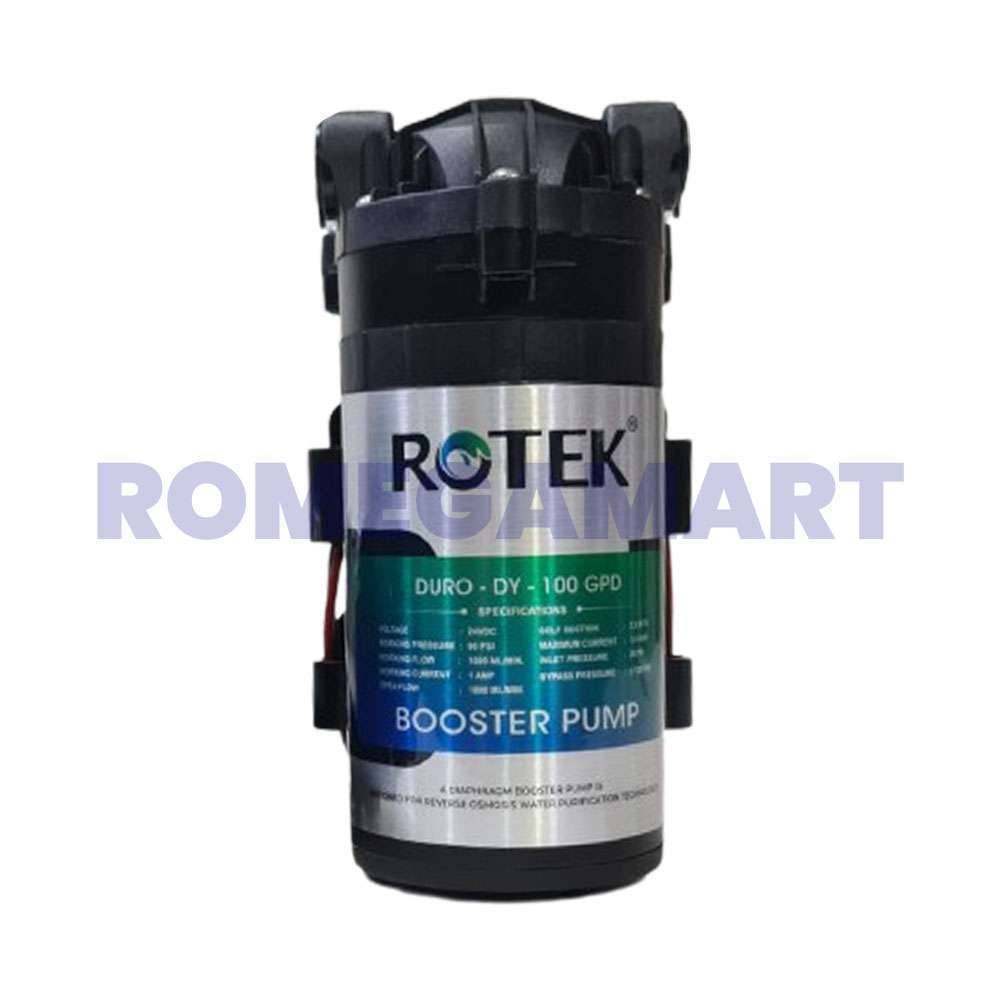 ROTEK DURO-DY-100 GPD Booster Pump Black Color Suitable For Domestic RO - ZETTA WATER PURIFIER PRIVATE LIMITED