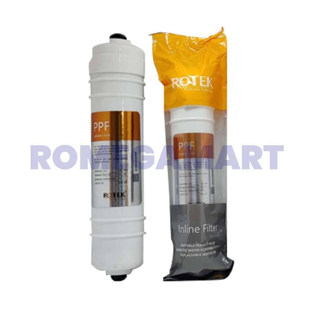 ROTEK Inline Filter PPF Standerd White Color For Domestic - ZETTA WATER PURIFIER PRIVATE LIMITED